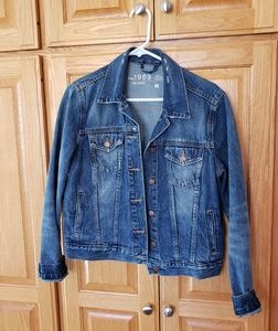 GAP distressed jean jacket